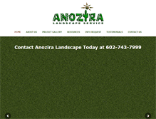 Tablet Screenshot of anoziralandscape.com